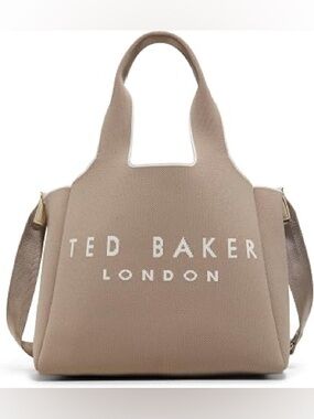 Ted Baker Taupe Logo Tote Bag